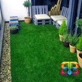 Műfű padlóburkolat - 30 x 30 cm - 6 db / csomag