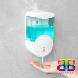 Szenzoros szappanadagoló - 600 ml - fali - elemes - fehér